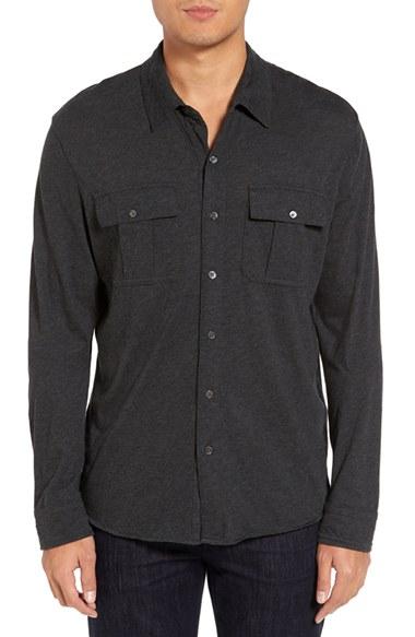 Men's James Perse Melange Jersey Sport Shirt