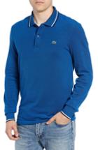 Men's Lacoste Slim Fit Long Sleeve Pique Polo (m) - Blue