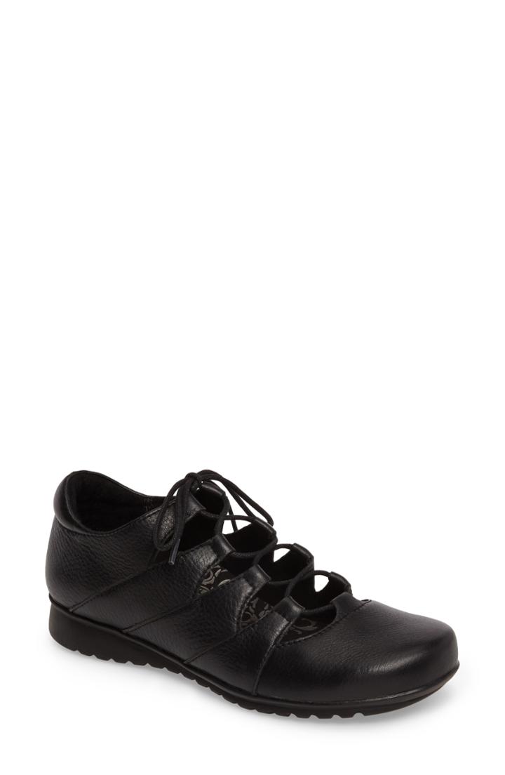 Women's Aetrex Sienna Cutout Sneaker -6.5us / 36eu - Black