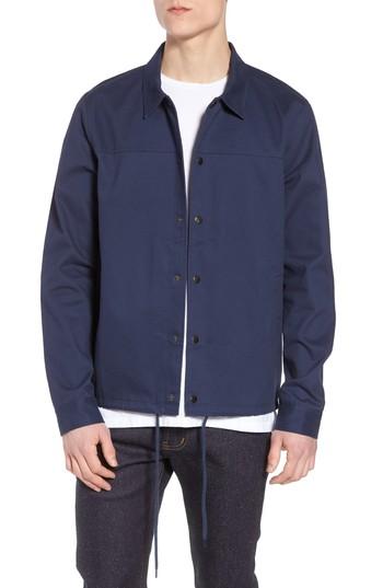 Men's The Rail Snap Front Coach's Jacket - Blue