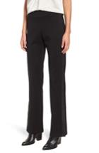Women's Eileen Fisher Slim Tuxedo Stripe Pants, Size - Black