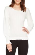 Women's Parker Henri Blouson Sleeve Sweater, Size - Ivory