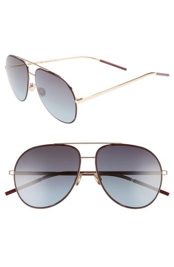Women's Dior Astrals 59mm Aviator Sunglasses - Burgundy Gold