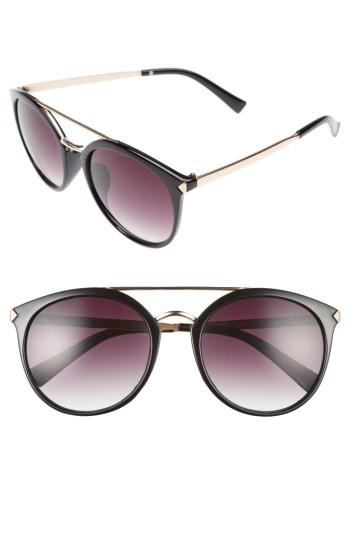 Women's Bp. 55mm Mirrored Sunglasses - Black/ Gold