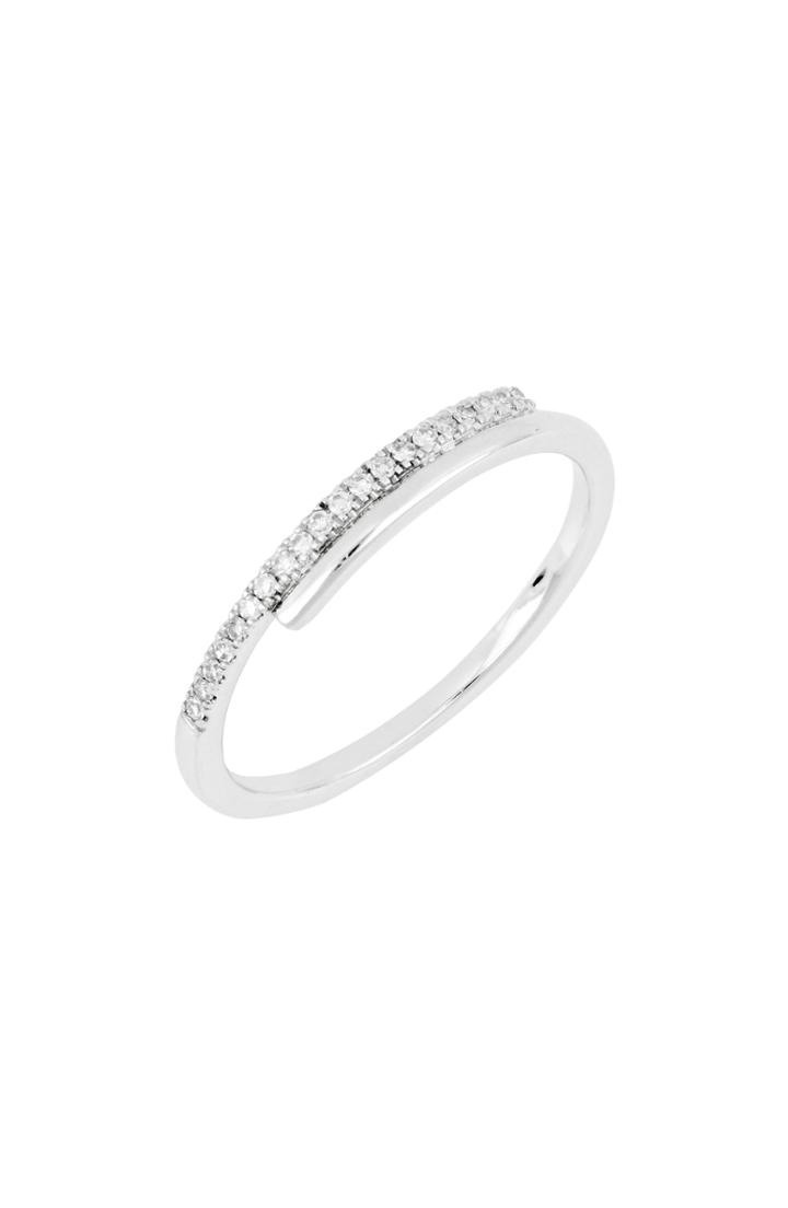 Women's Carriere Diamond Double Bar Stacking Ring (nordstrom Exclusive)