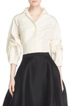 Women's Carolina Herrera Full Sleeve Silk Blouse