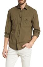 Men's Billy Reid Brantley Slim Fit Sport Shirt, Size - Green