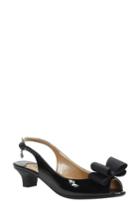 Women's J. Renee Landan Bow Slingback Sandal D - Black