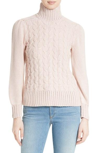 Women's La Vie Rebecca Taylor Cable Knit Turtleneck Sweater