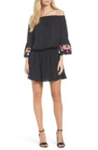 Women's Lilly Pulitzer Polly Off The Shoulder Dress, Size - Black