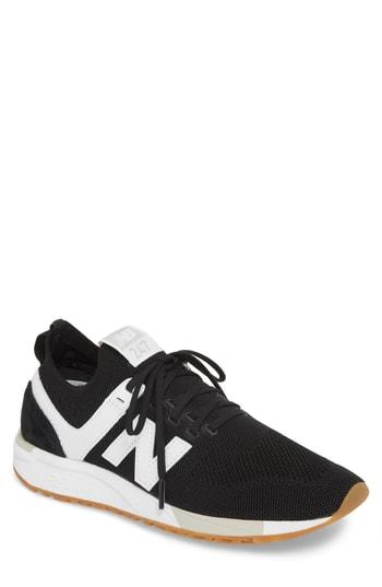Men's New Balance 247 Decon Sneaker .5 D - Black
