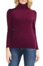 Women's Vince Camuto Turtleneck Knit Jersey Top, Size - Red