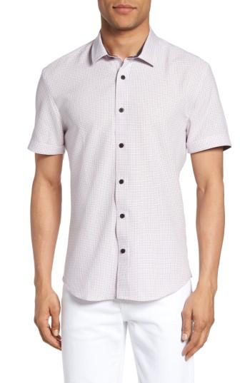 Men's Vince Camuto Check Sport Shirt, Size - Pink