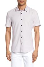 Men's Vince Camuto Check Sport Shirt, Size - Pink