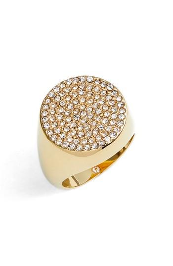 Women's Vince Camuto Pave Circle Signet Ring