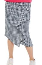 Women's Topshop Ruffle Gingham Midi Skirt