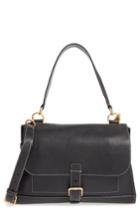 Mulberry 'small Buckle' Leather Shoulder Bag - Black