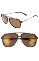 Men's Carrera Eyewear 57mm Navigator Sunglasses - Brown/ Brown Gold Mirror