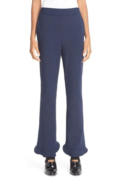 Women's Opening Ceremony 'william' Circle Hem Pants - Blue