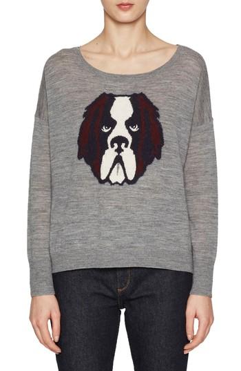 Women's French Connection Otis Intarsia Sweater - Grey