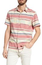 Men's Faherty Coast Ikat Sport Shirt, Size - Red