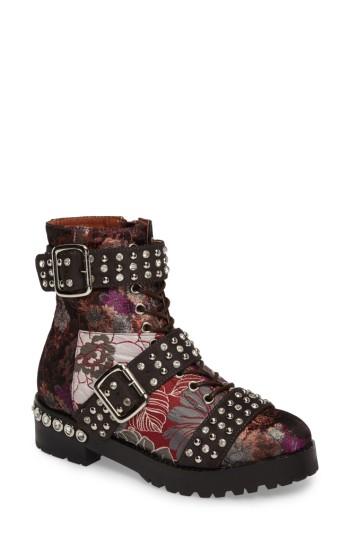 Women's Jeffrey Campbell Slam Embellished Bootie .5 M - Red