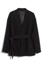 Women's Madewell Belted Wool Blend Wrap Coat
