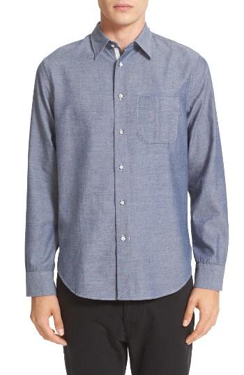 Men's Rag & Bone Beach Trim Fit Sport Shirt - Blue