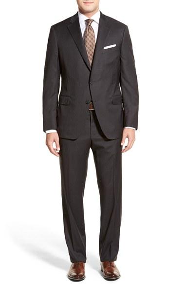 Men's Samuelsohn 'beckett' Classic Fit Solid Wool Suit