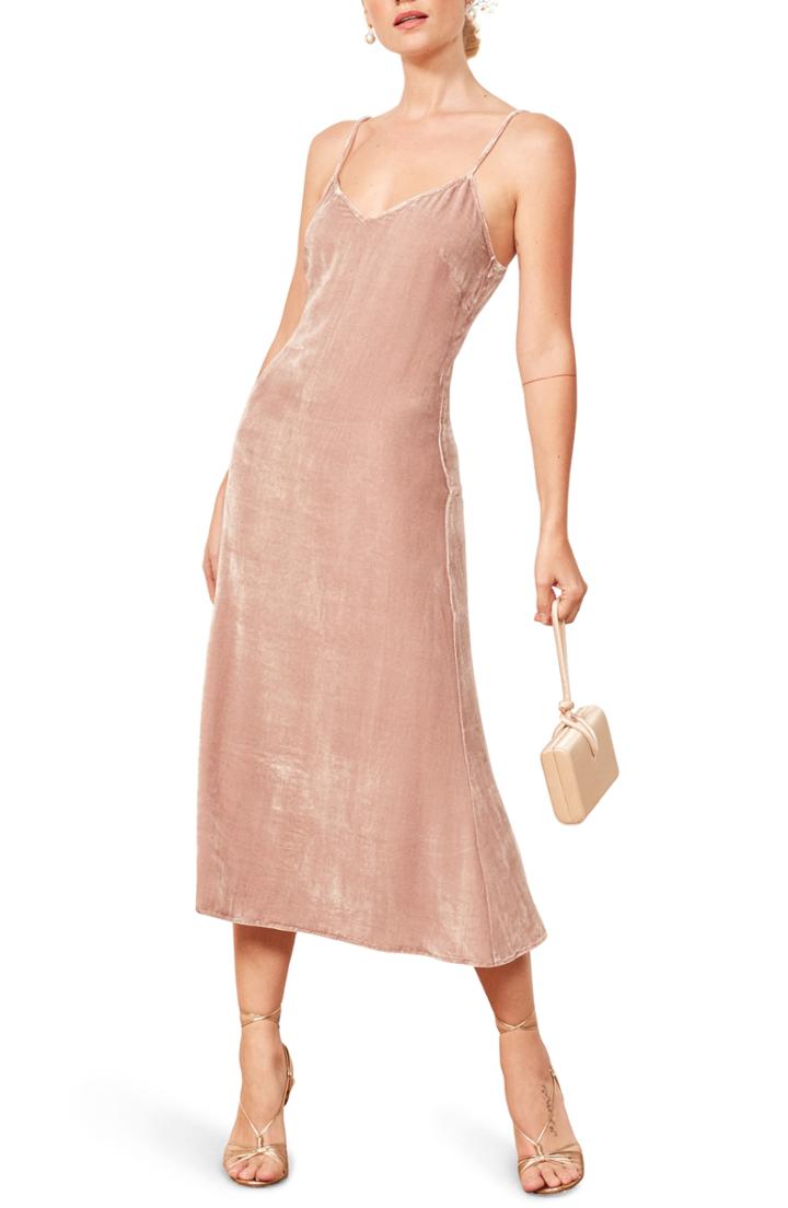 Women's Reformation Lucia Fit & Flare Minidress