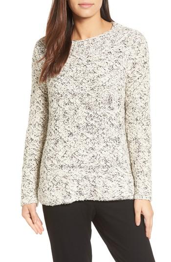 Women's Eileen Fisher Marled Organic Cotton Sweater