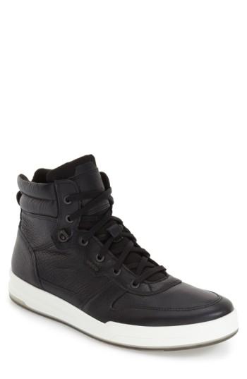 Men's Ecco 'jack' High Top Sneaker -9.5us / 43eu - Black