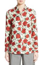 Women's Alexander Wang Rose Print Silk Top