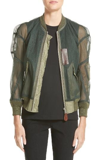 Women's Junya Watanabe Tulle Bomber Jacket
