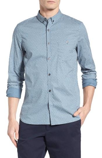 Men's French Connection Slim Fit Paisley Sport Shirt