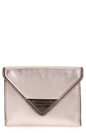 Women's Rebecca Minkoff Molly Metro Metallic Leather Wallet -