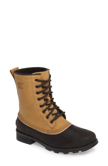 Women's Sorel Emelie 1964 Waterproof Bootie .5 M - Brown
