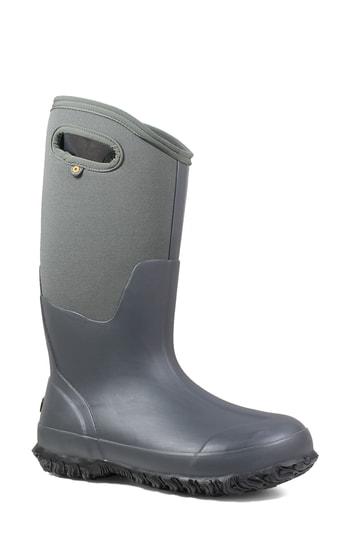 Women's Bogs Classic Tall Matte Insulated Rain Boot M - Grey