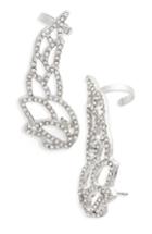 Women's Topshop Crystal Wing Ear Climbers