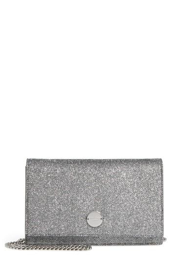 Jimmy Choo Florence Lame Glitter Clutch - Grey