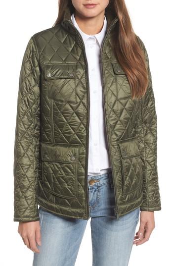 Women's Barbour Filey Water Resistant Quilted Jacket Us / 8 Uk - Green