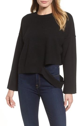 Women's Rdi Bottom Cutout Pullover - Black