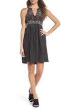 Women's Thml Embroidered Babydoll Dress - Black