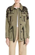 Women's Veronica Beard Lace Trim Heritage Utility Jacket