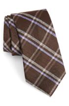 Men's Calibrate Gatrell Plaid Tie, Size - Brown