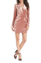 Women's Ali & Jay Hello Romeo Velvet Coat Minidress - Pink