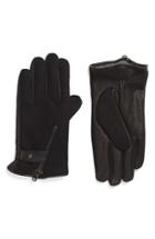 Men's John Varvatos Star Usa Wool Blend Zip Gloves