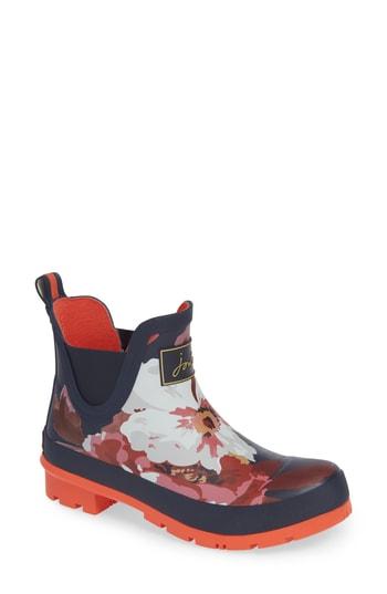 Women's Joules Wellibob Short Rain Boot M - Blue