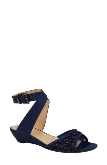 Women's J. Renee Belden Ankle Wrap Sandal B - Blue