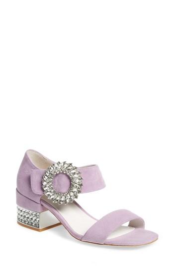 Women's Jeffrey Campbell Kaylene Crystal Embellished Sandal M - Purple